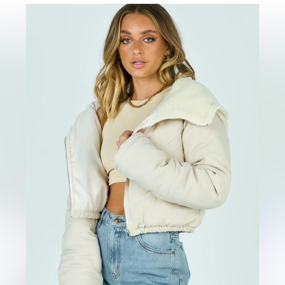 Princess Polly Cropped Puffer Jacket